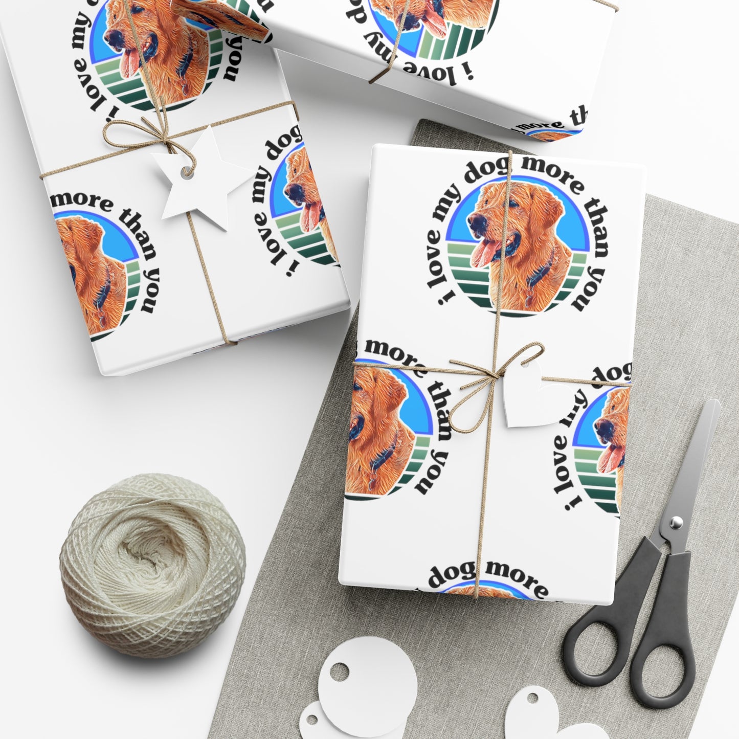 Signature "ilovemydogmorethanyou" Gift Wrapping Paper