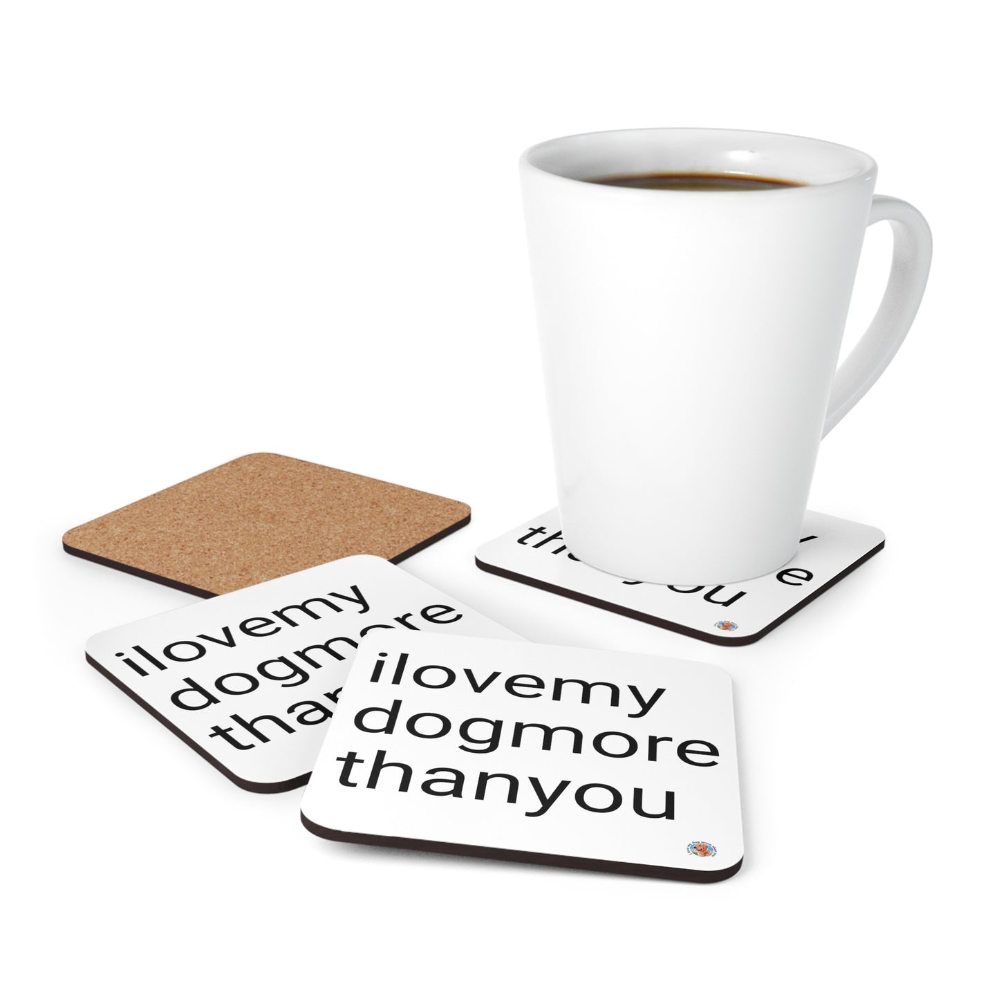 Signature "ilovemydogmorethanyou" Coaster Set