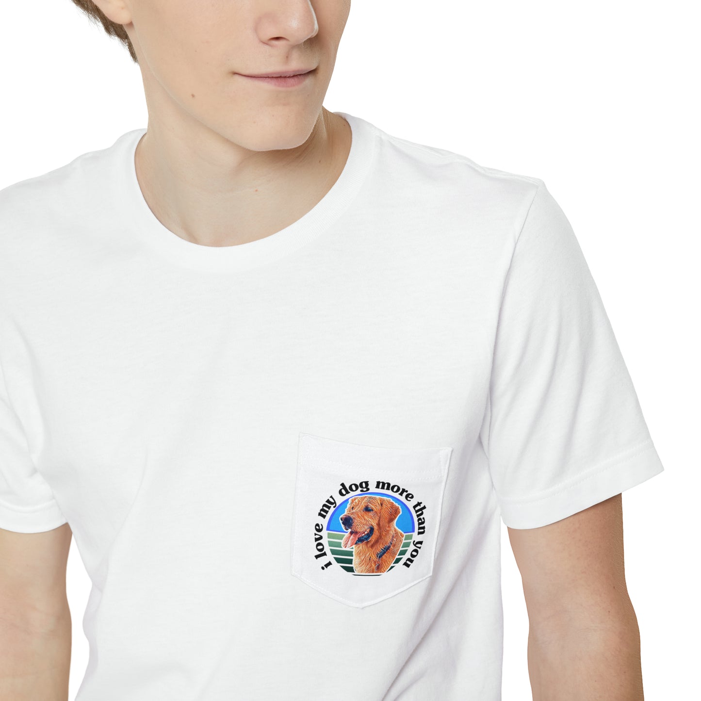 A must have signature "ilovemydogmorethanyou" Pocket T-shirt