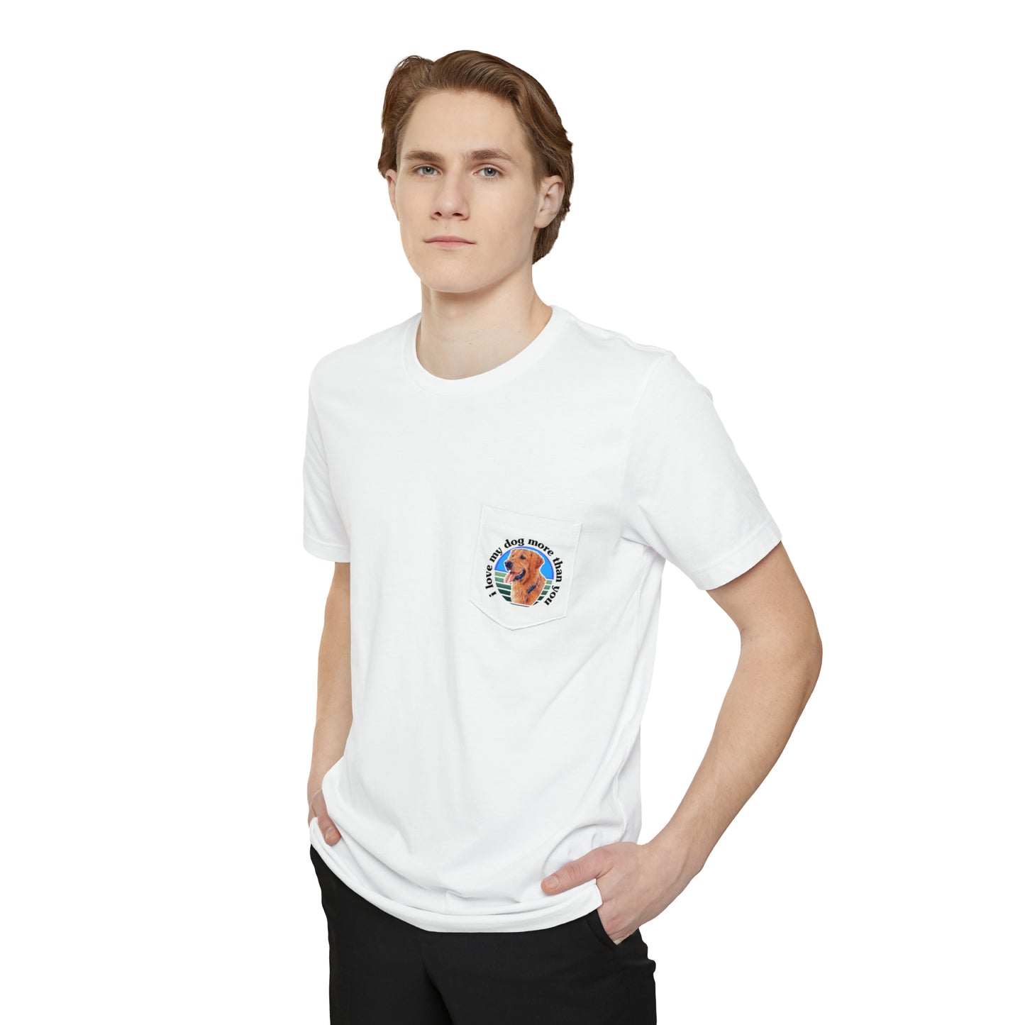 A must have signature "ilovemydogmorethanyou" Pocket T-shirt