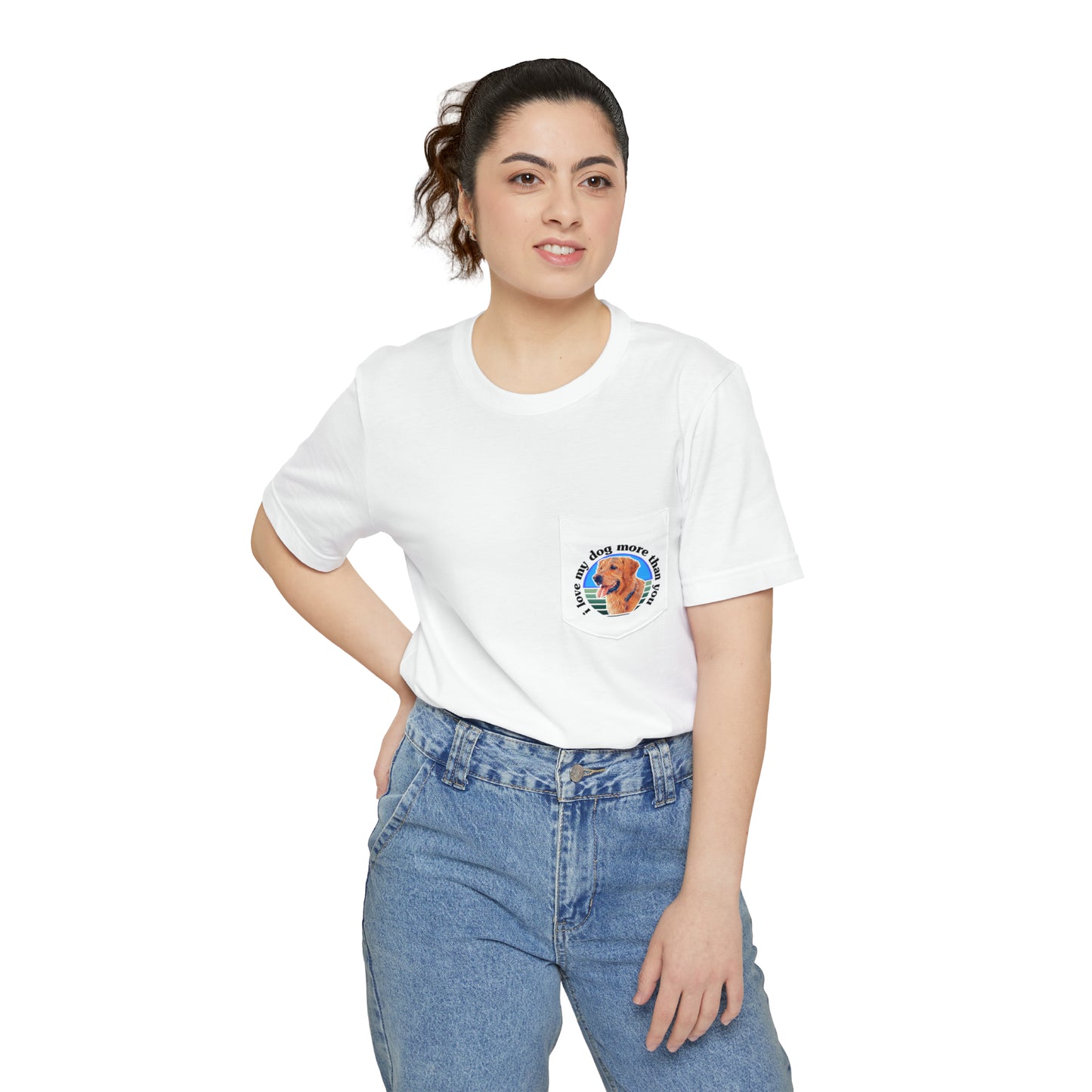 A must have signature "ilovemydogmorethanyou" Pocket T-shirt