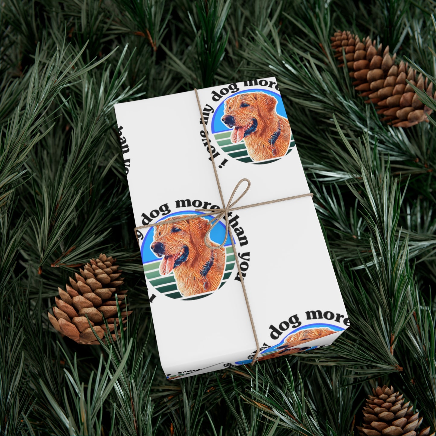 Signature "ilovemydogmorethanyou" Gift Wrapping Paper