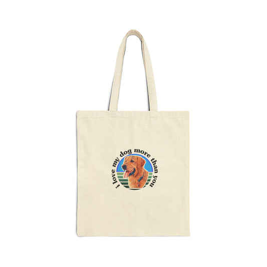 Signature "ilovemydogmorethanyou" Tote Bag
