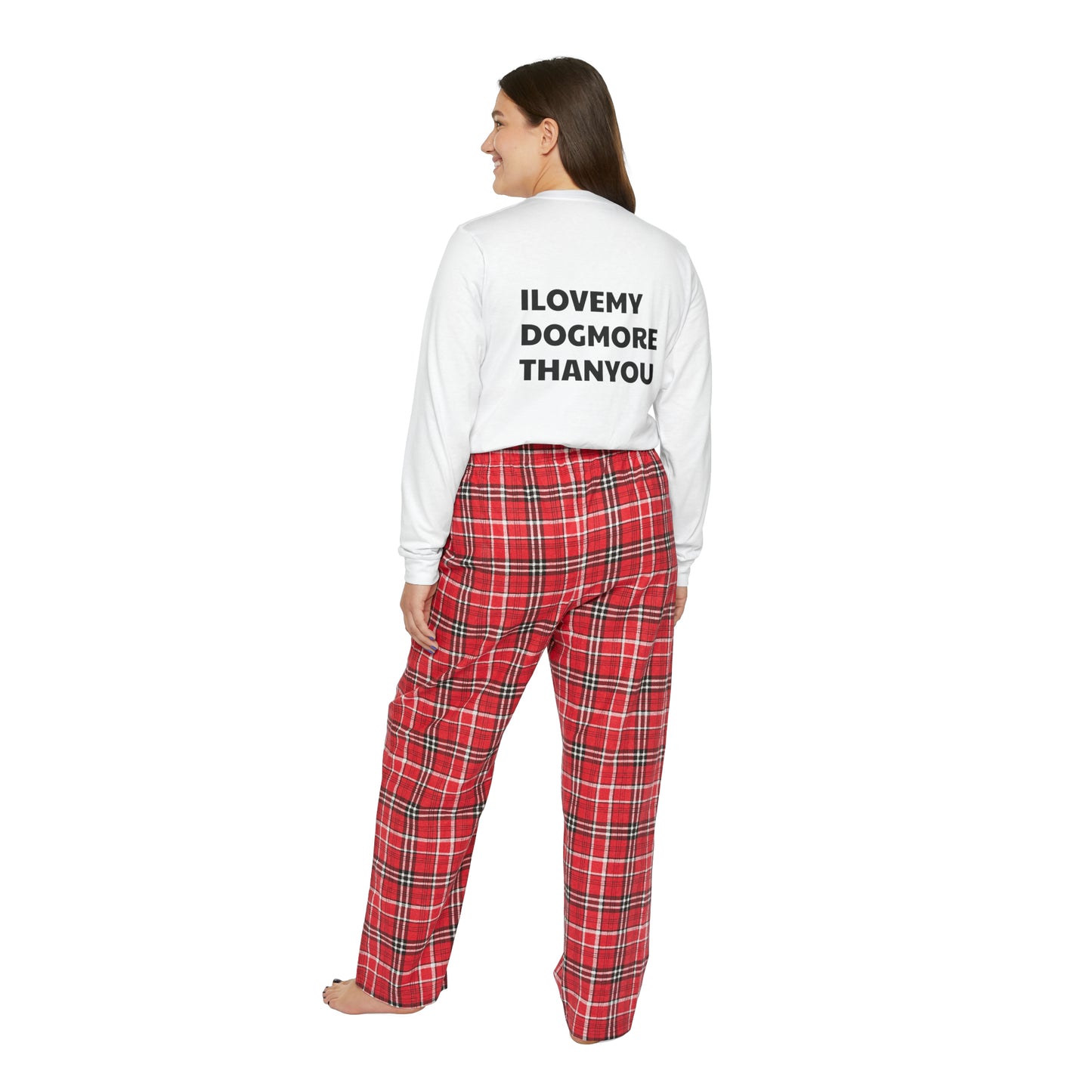 Signature "ilovemydogmorethanyou" Women's Long Sleeve Pajama Set