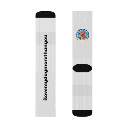 Signature "ilovemydogmorethanyou" Socks