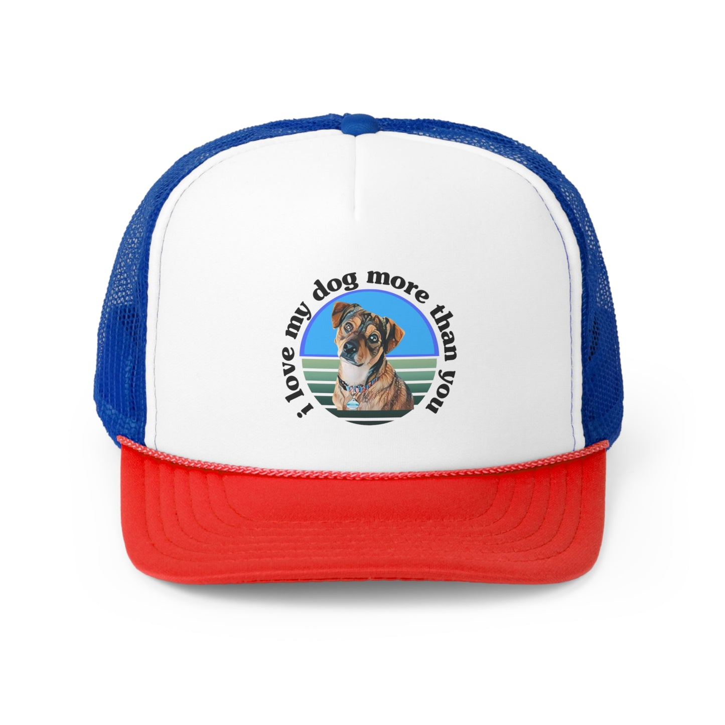 The "Dog" Collection Ashes Trucker Cap - in our signature logo