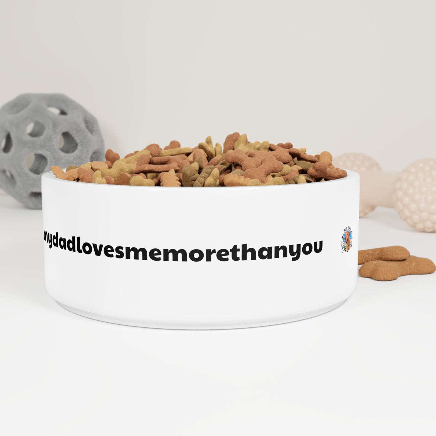 EXCLUSIVE "mydadlovesmemorethanyou" Pet Bowl