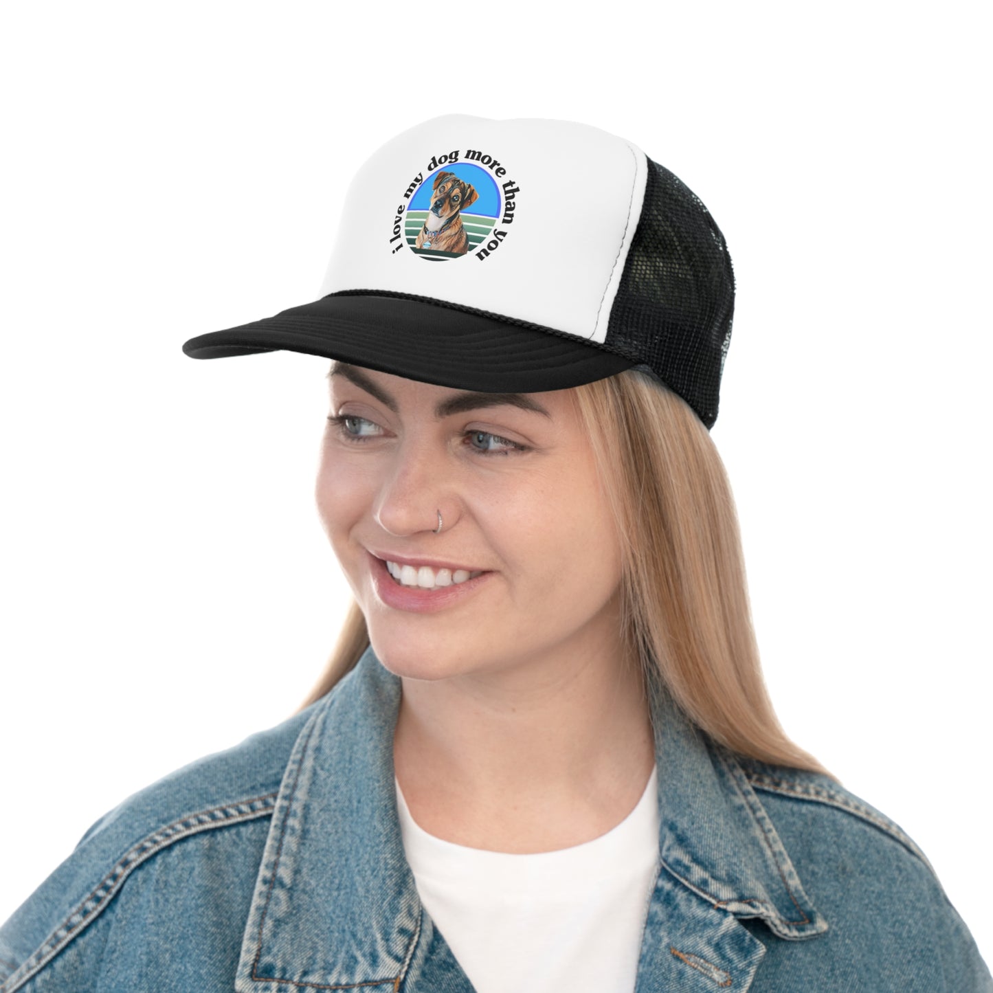 The "Dog" Collection Ashes Trucker Cap - in our signature logo