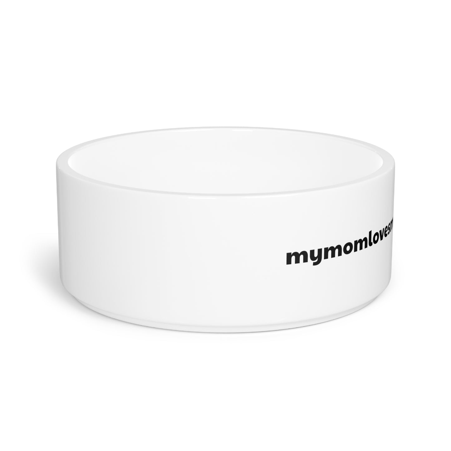 A must have signature EXCLUSIVE "mymomlovesmemorethanyou" Pet Bowl
