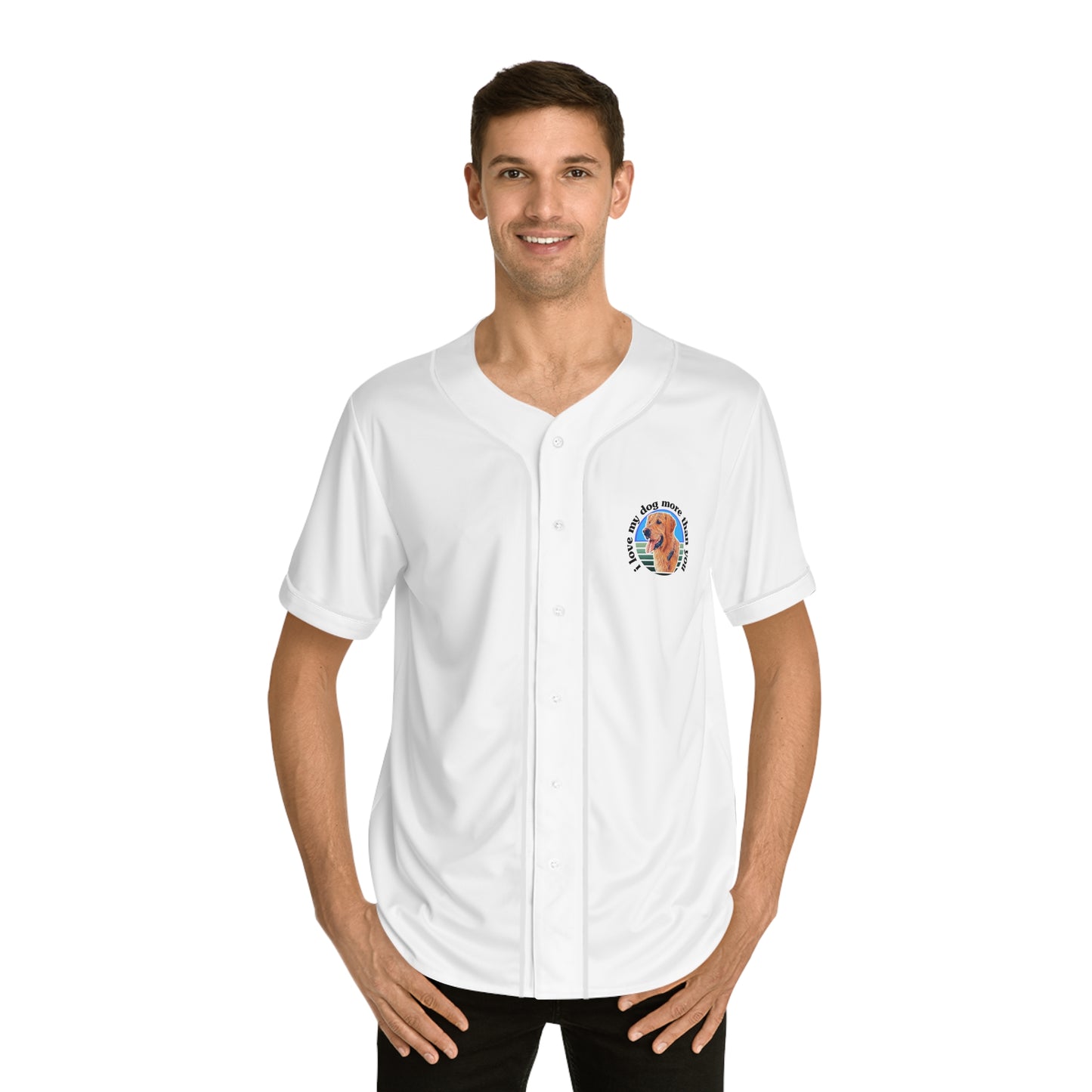 Signature "ilovemydogmorethanyou" Baseball Jersey (AOP)