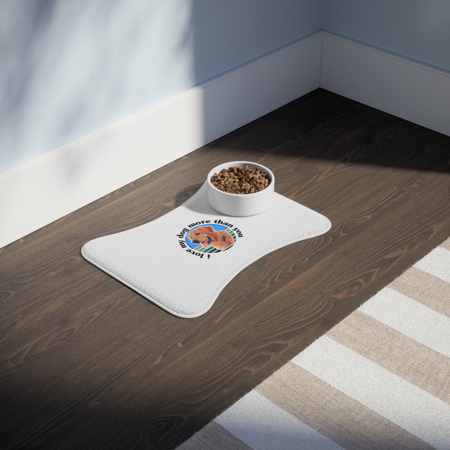Signature "ilovemydogmorethanyou" Pet Feeding Mat