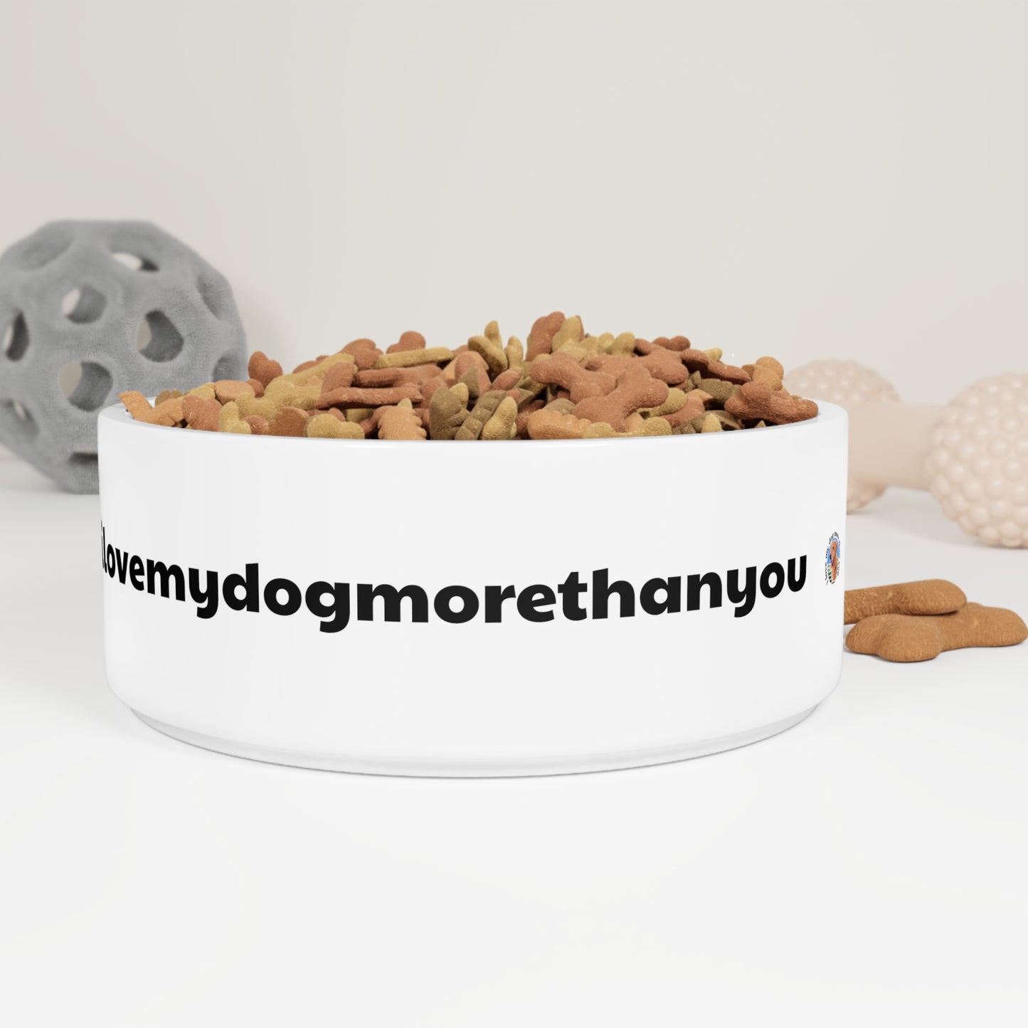 EXCLUSIVE + SIGNATURE "ilovemydogmorethanyou" Pet Bowl