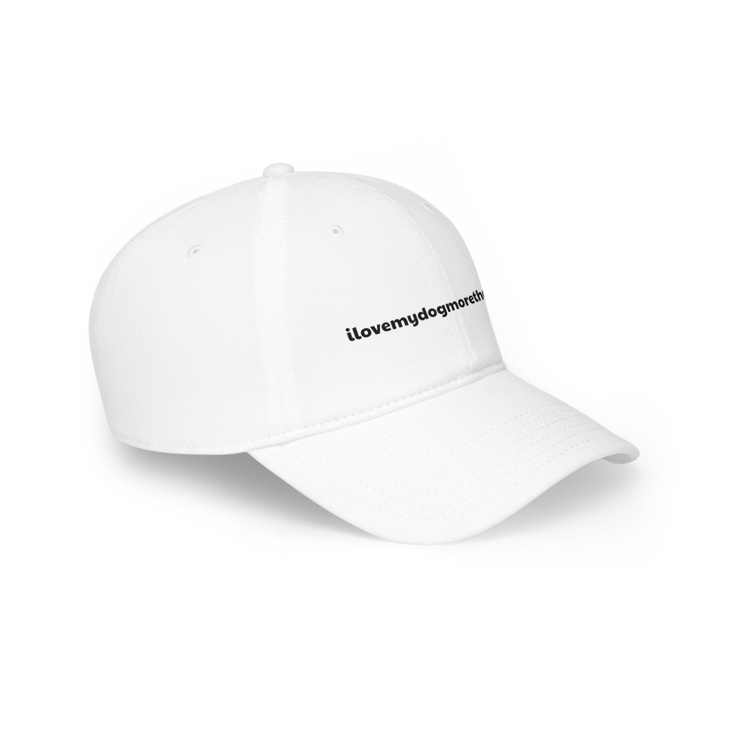 Signature Slogan "ilovemydogmorethanyou" Baseball Cap