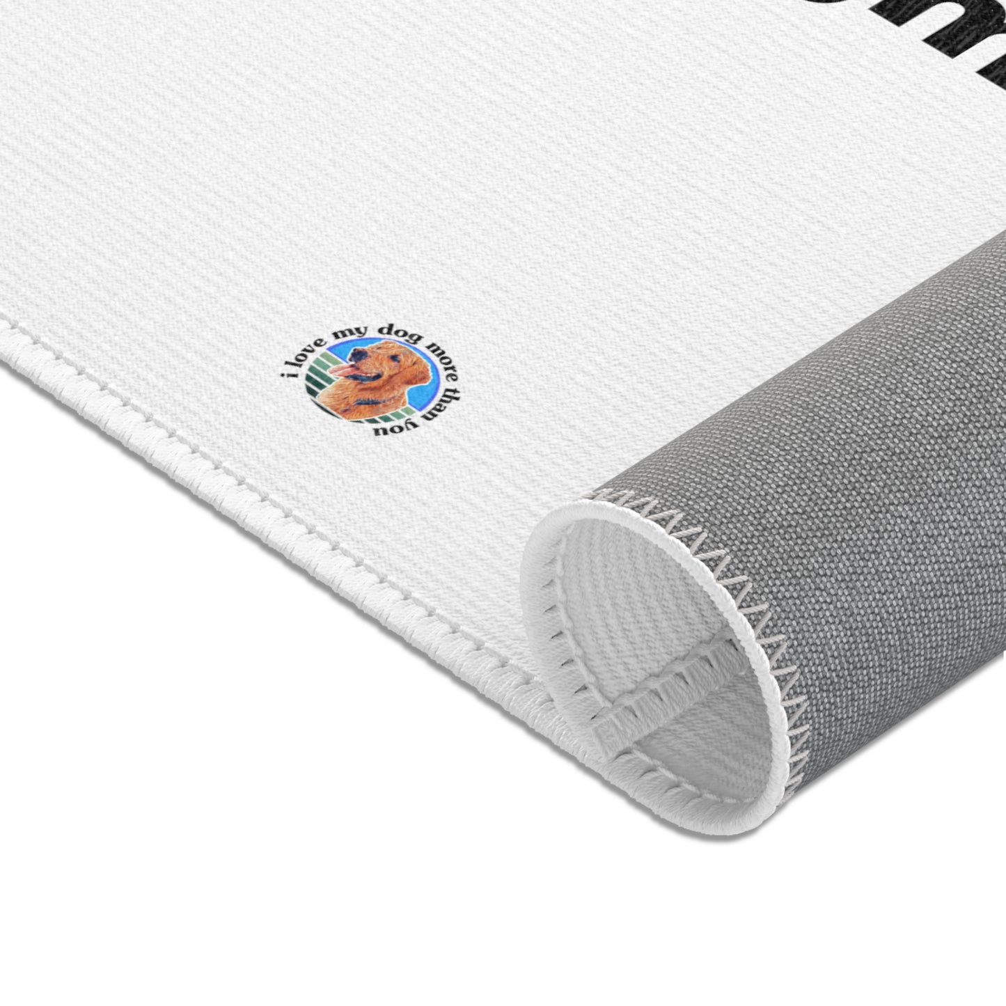 Signature "ilovemydogmorethanyou" Area Rug