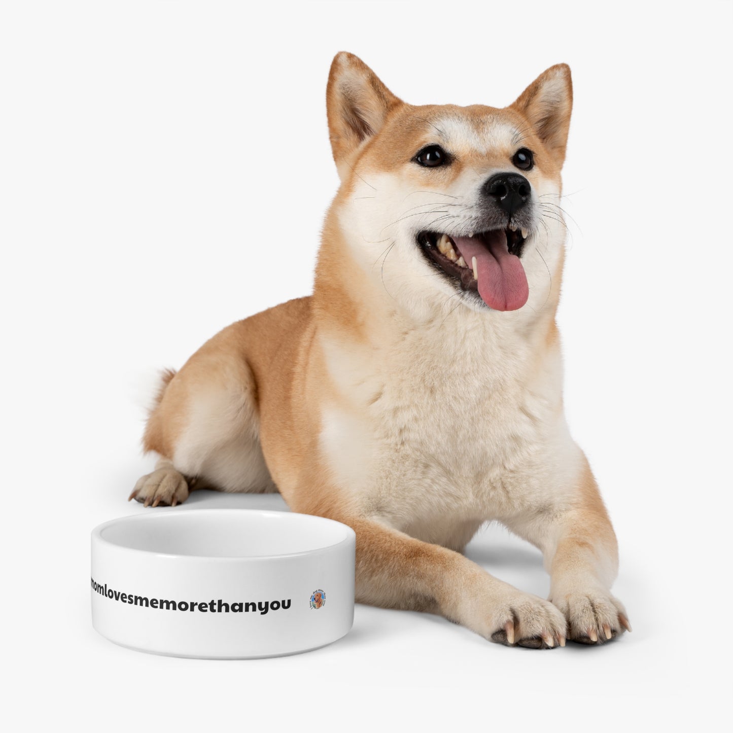 A must have signature EXCLUSIVE "mymomlovesmemorethanyou" Pet Bowl