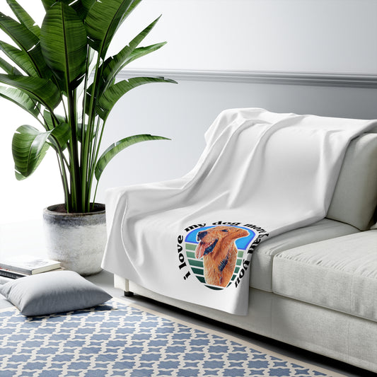 Signature "ilovemydogmorethanyou" Sherpa Fleece Blanket