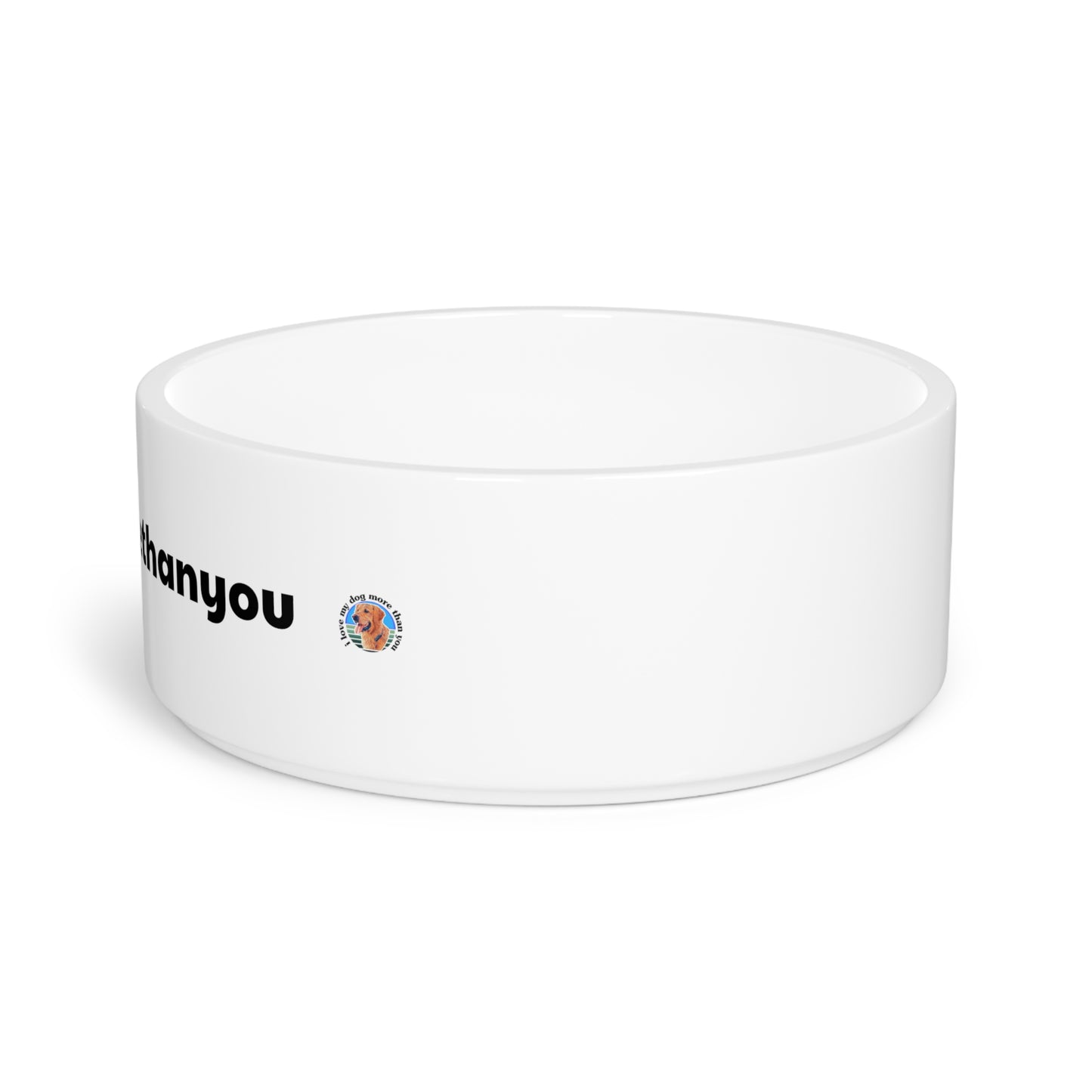 EXCLUSIVE + SIGNATURE "ilovemydogmorethanyou" Pet Bowl