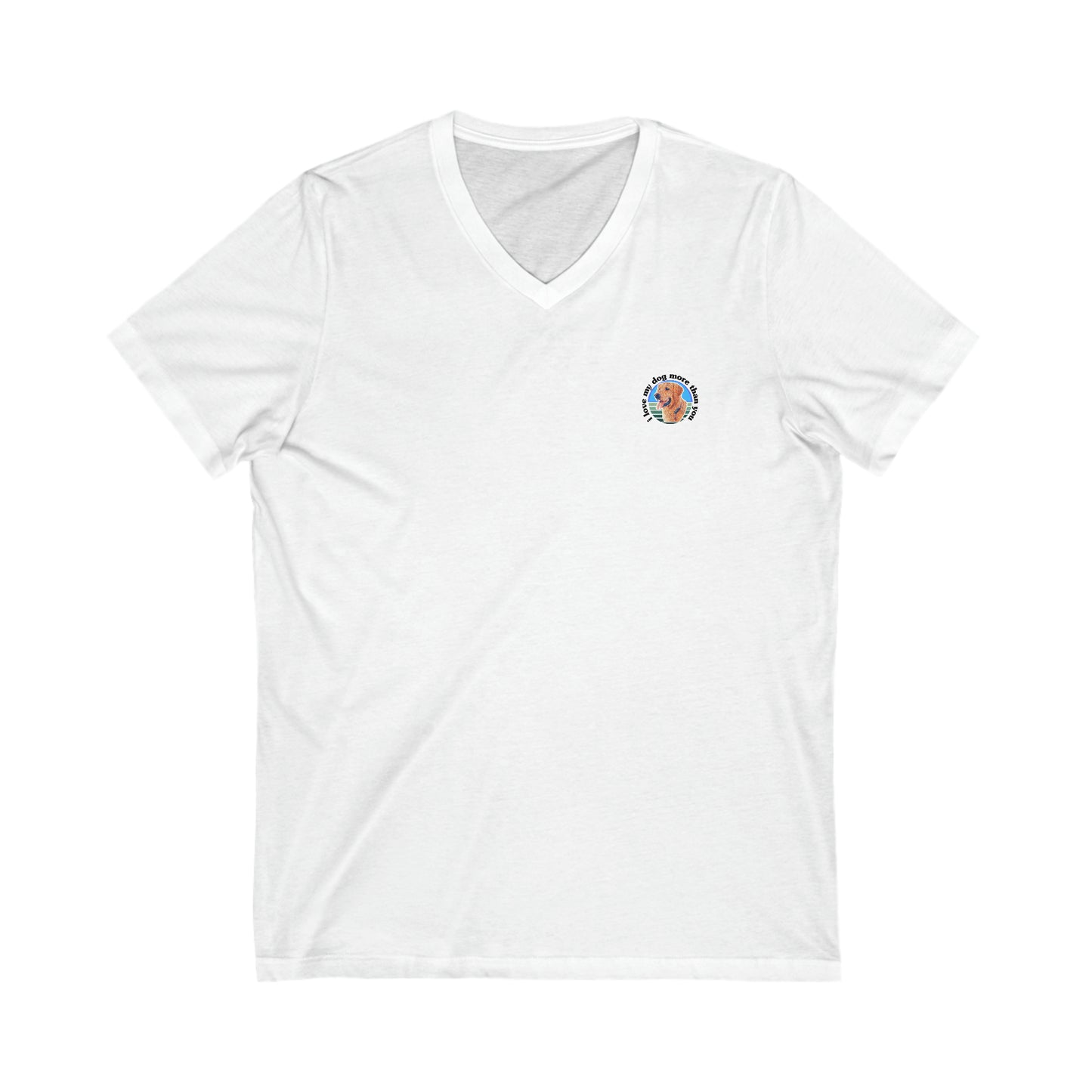 Signature "ilovemydogmorethanyou" Short Sleeve V-Neck Tee