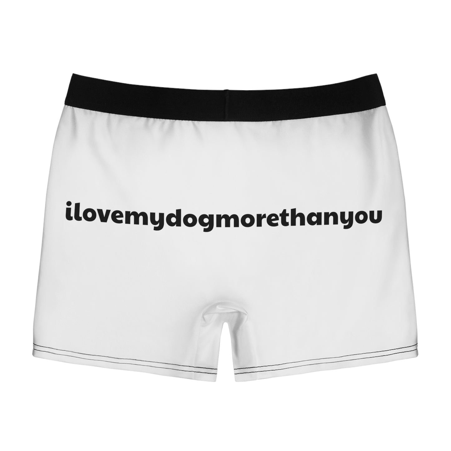 Signature "ilovemydogmorethanyou" Men's Boxer Briefs (AOP)