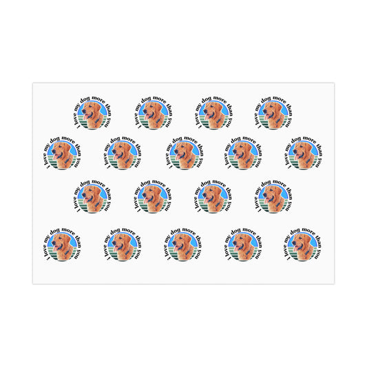 Signature "ilovemydogmorethanyou" Gift Wrapping Paper