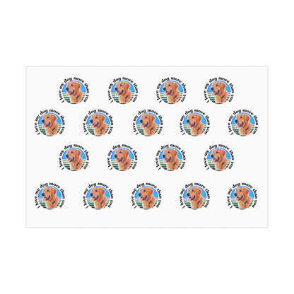 Signature "ilovemydogmorethanyou" Gift Wrapping Paper