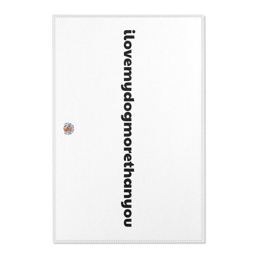 Signature "ilovemydogmorethanyou" Area Rug